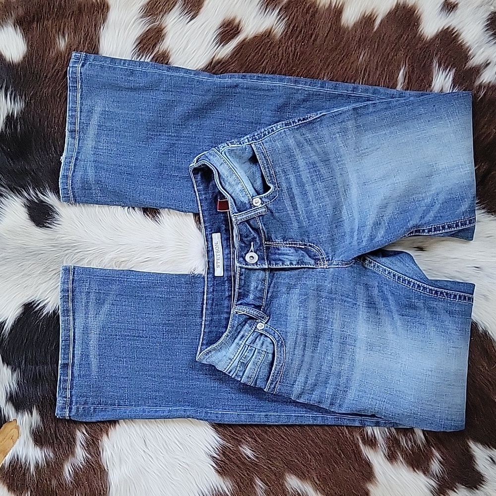 Stetson Denim Blue Jeans 214 City Trousers Size 4 Western Bootcut